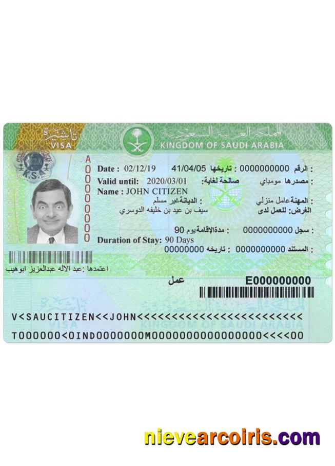 SAUDI ARABIA visa